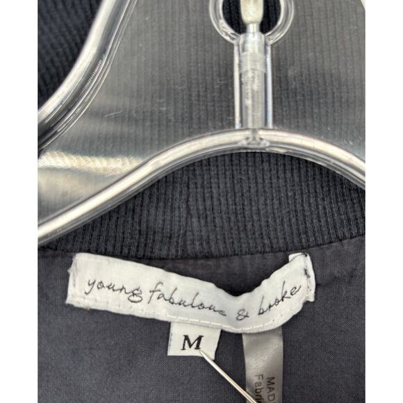 Young Fabulous & Broke The Fara Jacket Cropped Utility Medium Gray Boho Urban - Picture 13 of 14